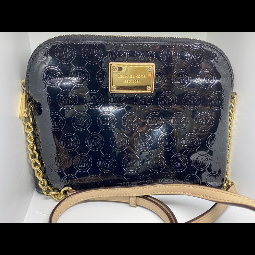 Michael Kors Black Patent Leather Purse